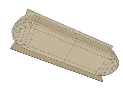 Fuel Tank Low Poly Model Low-poly 3D model