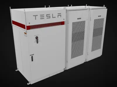 Energy Storage System Tesla Powerpack 3D model