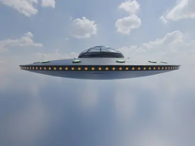 UFO - SpaceShip - Alien - Ovni - Extraterrestre - Nave Espacial 3D model