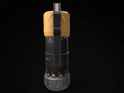 Scifi Grenade Game Ready low poly 3d model Low-poly 3D model