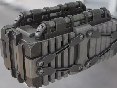  the Quantum Nexus Container Low-poly 3D model