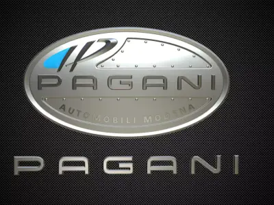 pagani logo 3D model