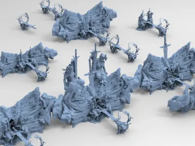 Avalon Gate mountain series 3D model