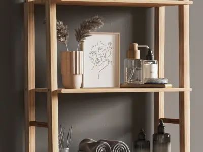 bath room accessoreis04 3D model