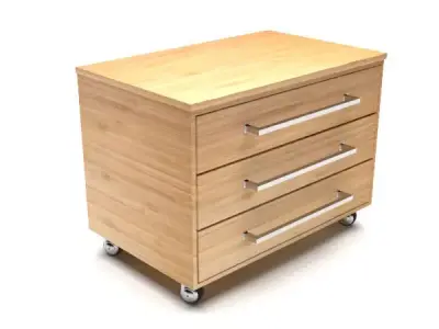 Wooden Drawer Free 3D model get