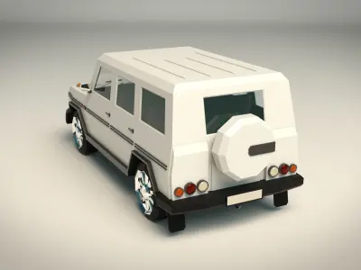 Low Poly SUV 03 Low-poly 3D model