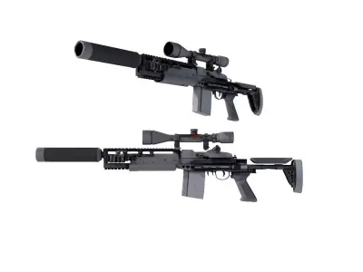 M14 Delta Force Elite rifle 3D model