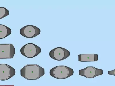 signet rings 3D model