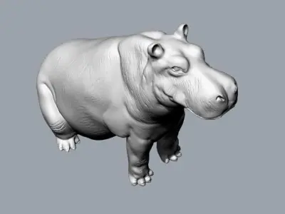 hippopotamus Free 3D model