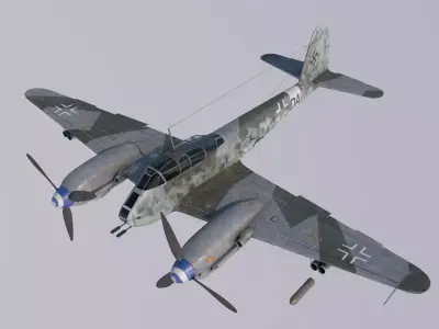 Me-410B2-U2 luftwaffe bf 3D model