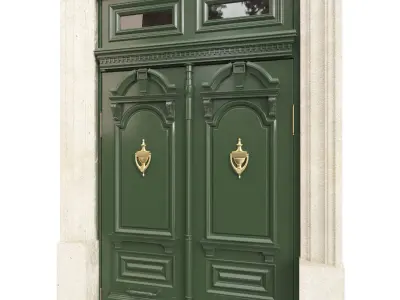 Entrance classic door 111 3D model