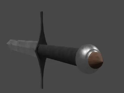 Two-Handed Sword Free Free low-poly 3D model