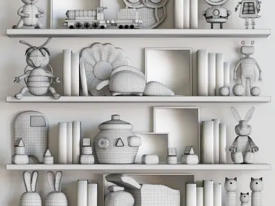 Decor set for kids 07 3D model