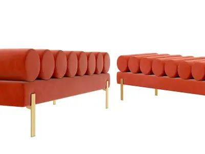 Eichholtz BENCH OXLEY Free low-poly 3D model