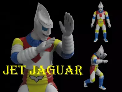 Jet Jaguar Toho Classic Low-poly 3D model