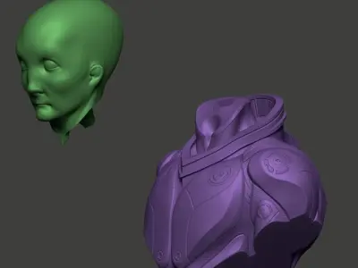 Alien Dude 3D print model
