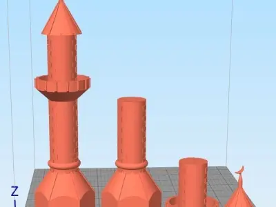 eski tas yapi minare 3D print model