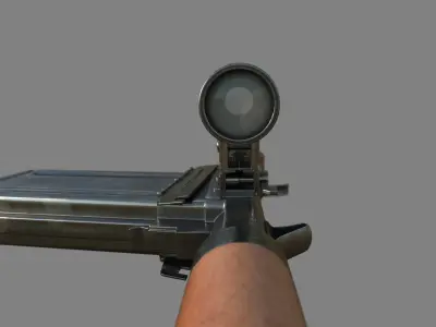 FG-42 German Paratrooper Rifle PBR Low-poly 3D model