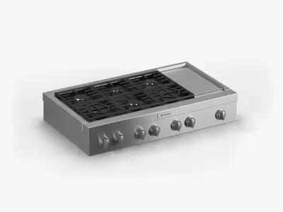 KitchenAid Gas Rangetop KCGC558JSS 3D model