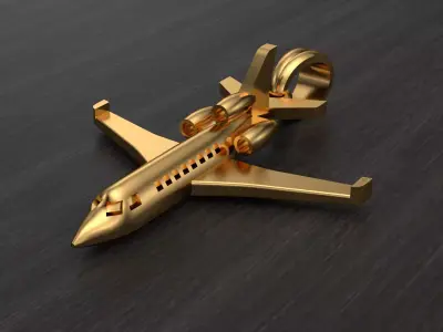 Falcon plane pendant-Dije avion falcon 3D print model