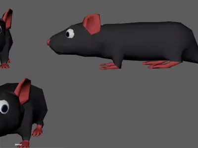 nonSpinning Rat Free 3D model