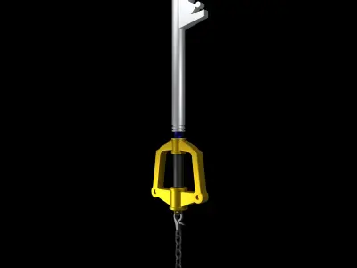 Kingdom Keyblade Low Poly 3D Model Low-poly 3D model