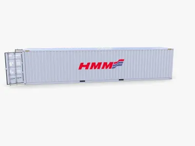40ft Shipping Container HMM v3 3D model