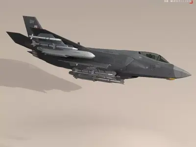 F35A - Royal Air Force 3D model