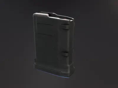 Pmag 10 round AR magazine Low-poly 3D model