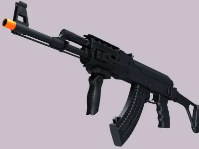 AK-47 Kalashnikov Tactical High Detailed 3D model