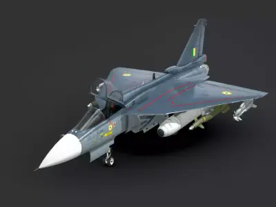 LCA Tejas MK1 Low-poly 3D model