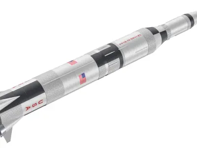 Saturn V Rocket 01 3D model
