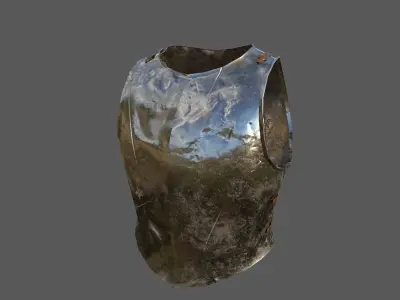 Cuirass R1 Low-poly 3D model