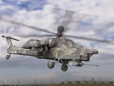 Havoc mi-28 vr Low-poly 3D model