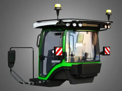 Driving Cabin - MT900 Tractor 3D model