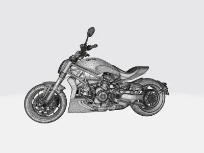 X-diavel motorcycle 3D model