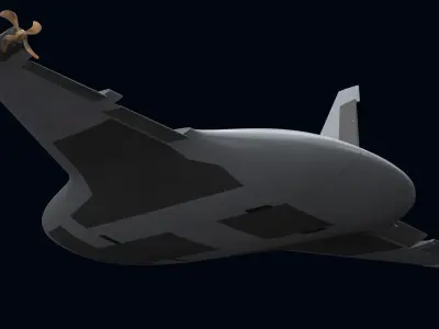 Manta Ray UUV 3D model
