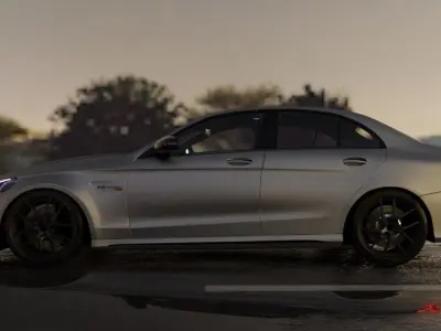 Mercedes C63 Amg Sedan 2019 Free 3D model