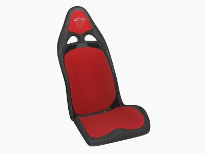 Tecnocraft T2 Carbon Seat With Pads Low-poly 3D model