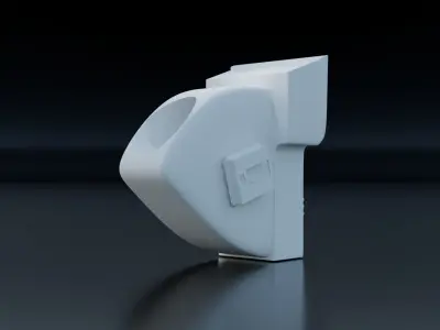 Cockpit Hughes 500 3D print model