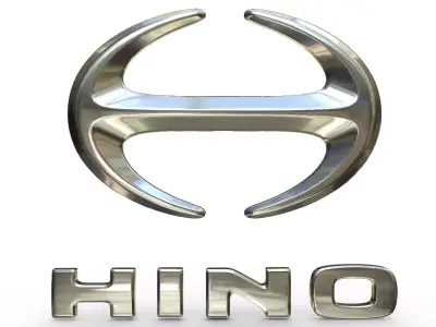 hino logo 3D model