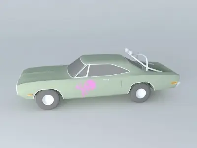 Dodge Shopping Car(t) Free 3D model