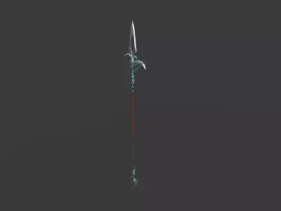 Spear 06 Low-poly 3D model
