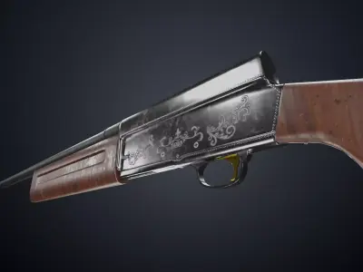 Browning Auto 5 Low-poly 3D model