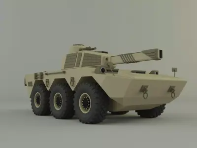 armored vehicle Mk2 tank 3D model