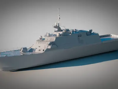 USS Freedom Ship 3D model