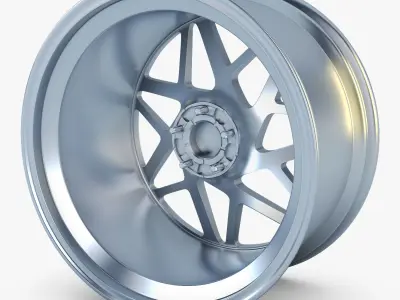 Vossen LC-109T 19 wheel silver 3D model
