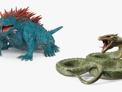 Fantasy Creatures Collection 3D model