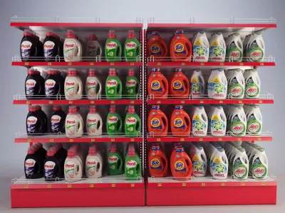 Mall Stand Set 04 3D model