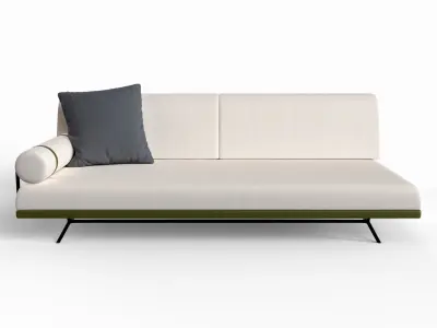 Upholstered Sleeper Sofa Free 3D model